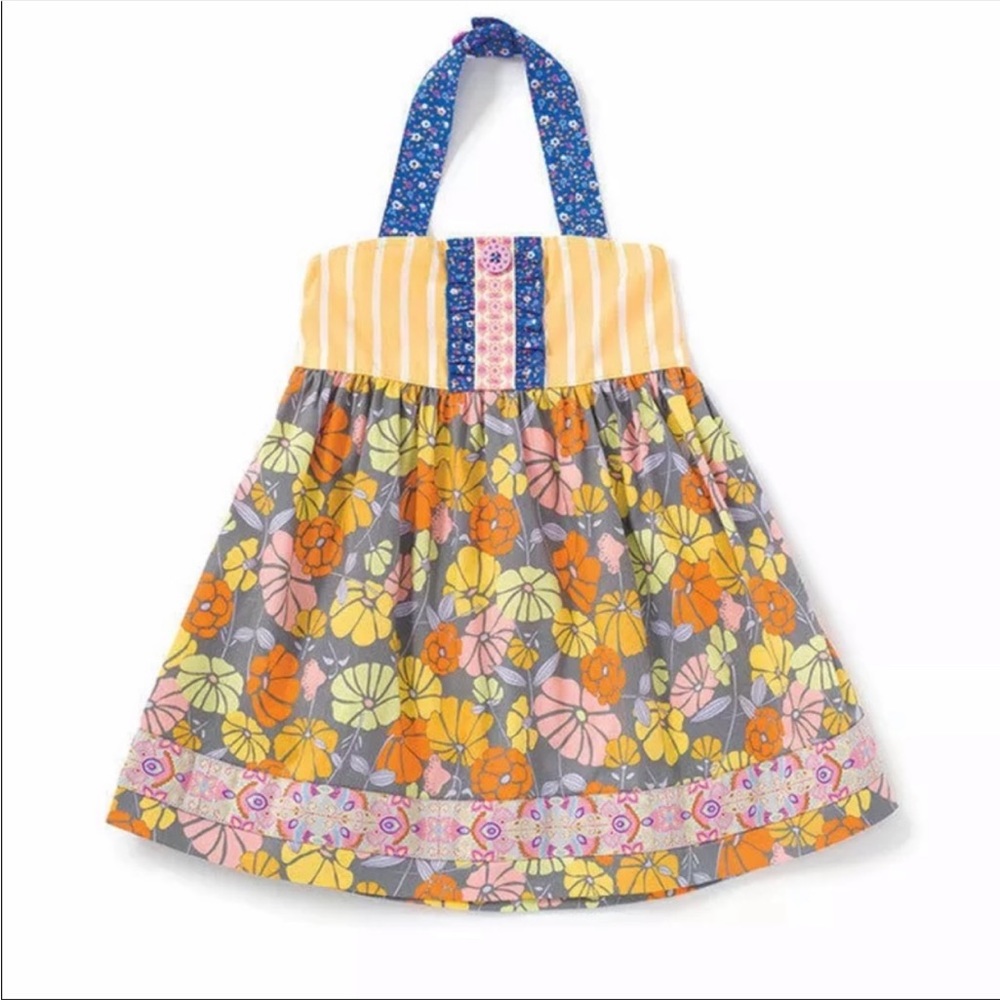 Matilda Jane Patio Party ELLIE TOP Girls Size 4 Halter The Adventure Begins EUC